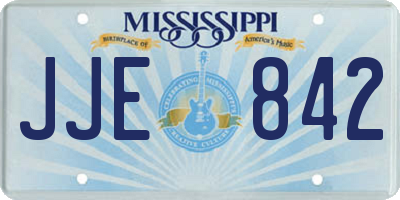 MS license plate JJE842