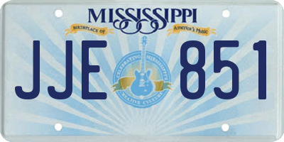 MS license plate JJE851