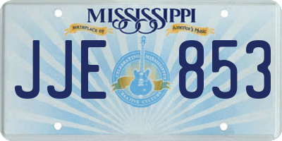 MS license plate JJE853