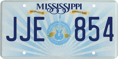 MS license plate JJE854