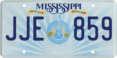 MS license plate JJE859