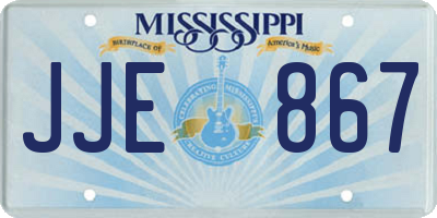 MS license plate JJE867
