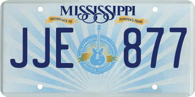 MS license plate JJE877