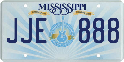 MS license plate JJE888