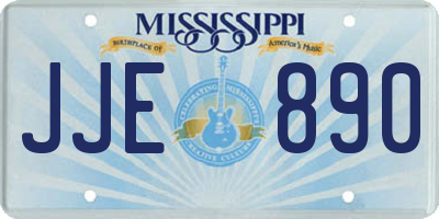 MS license plate JJE890