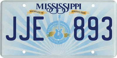 MS license plate JJE893