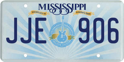 MS license plate JJE906