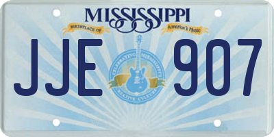 MS license plate JJE907