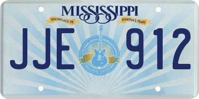 MS license plate JJE912