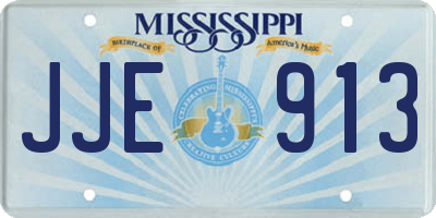 MS license plate JJE913