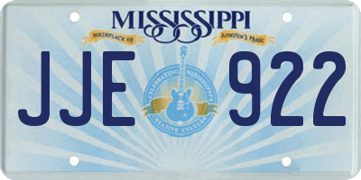 MS license plate JJE922