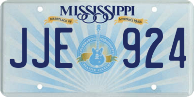 MS license plate JJE924