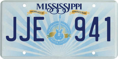 MS license plate JJE941
