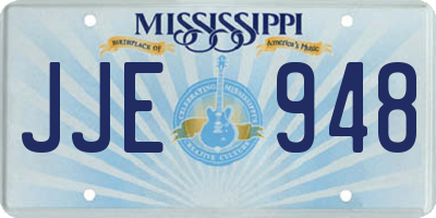 MS license plate JJE948