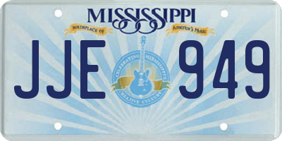 MS license plate JJE949