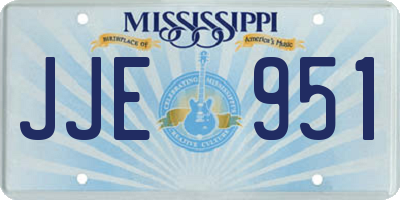 MS license plate JJE951