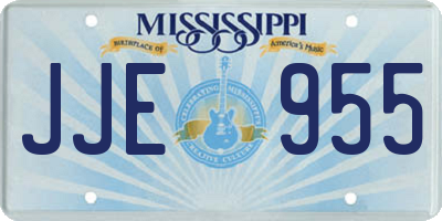 MS license plate JJE955