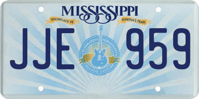 MS license plate JJE959
