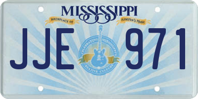 MS license plate JJE971