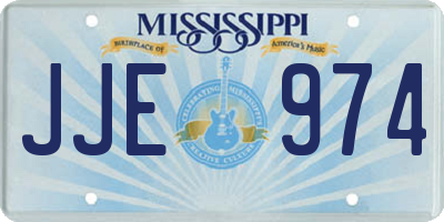 MS license plate JJE974