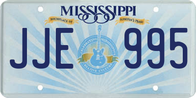 MS license plate JJE995