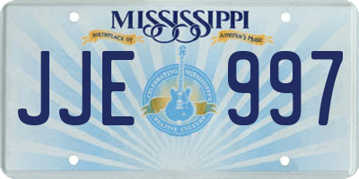 MS license plate JJE997