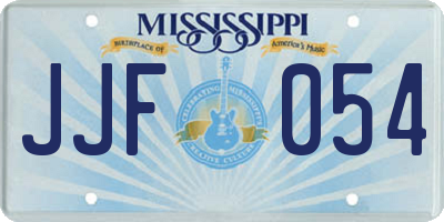 MS license plate JJF054