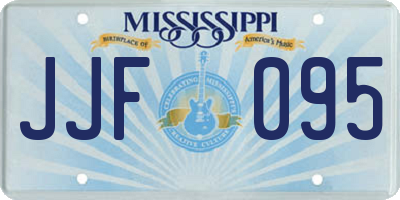 MS license plate JJF095