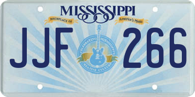 MS license plate JJF266