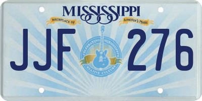 MS license plate JJF276