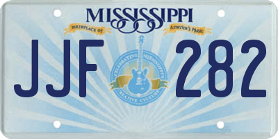 MS license plate JJF282