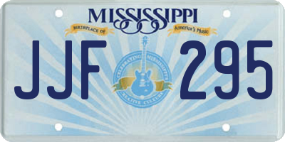 MS license plate JJF295