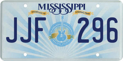 MS license plate JJF296