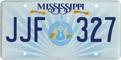 MS license plate JJF327