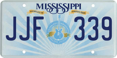 MS license plate JJF339