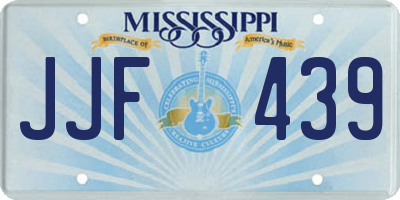 MS license plate JJF439