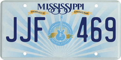 MS license plate JJF469