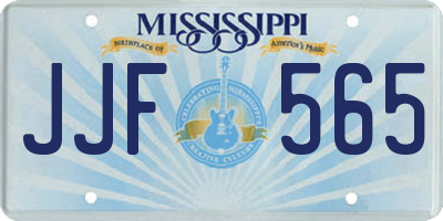 MS license plate JJF565