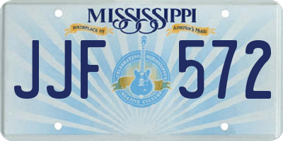 MS license plate JJF572