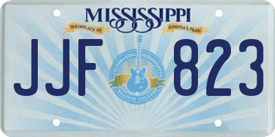 MS license plate JJF823