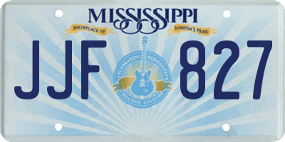 MS license plate JJF827