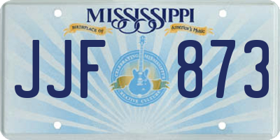 MS license plate JJF873