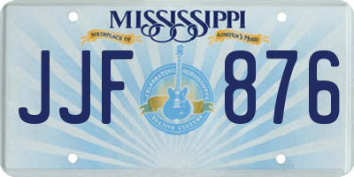 MS license plate JJF876
