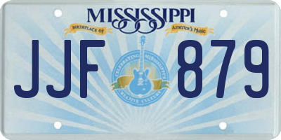 MS license plate JJF879