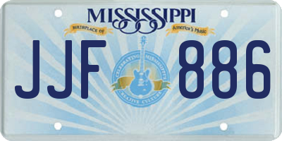 MS license plate JJF886
