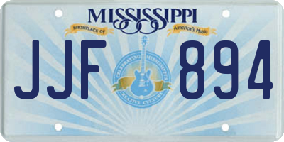 MS license plate JJF894