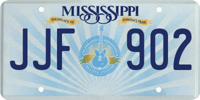 MS license plate JJF902
