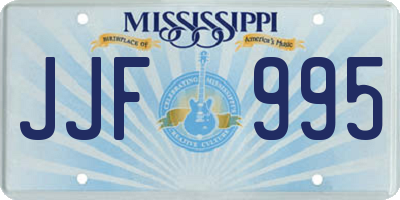 MS license plate JJF995