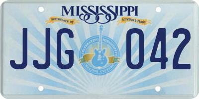 MS license plate JJG042