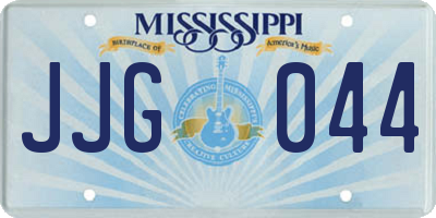 MS license plate JJG044